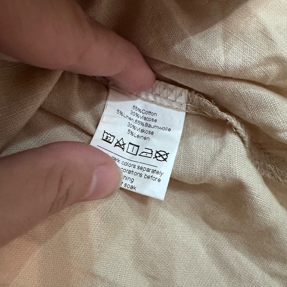 Grace Karin Tan Button Down Shirt - Picture 4 of 5